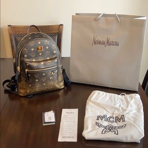 Mcm monogram backpack